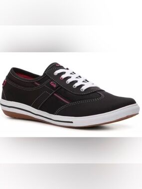 Keds Craze T Toe Black Pink Lace Up Sneakers Size 6.5